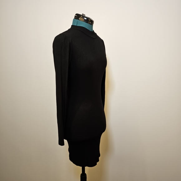 Acemi black backless stretch knit bodycon midi dress size s US - Picture 3 of 6